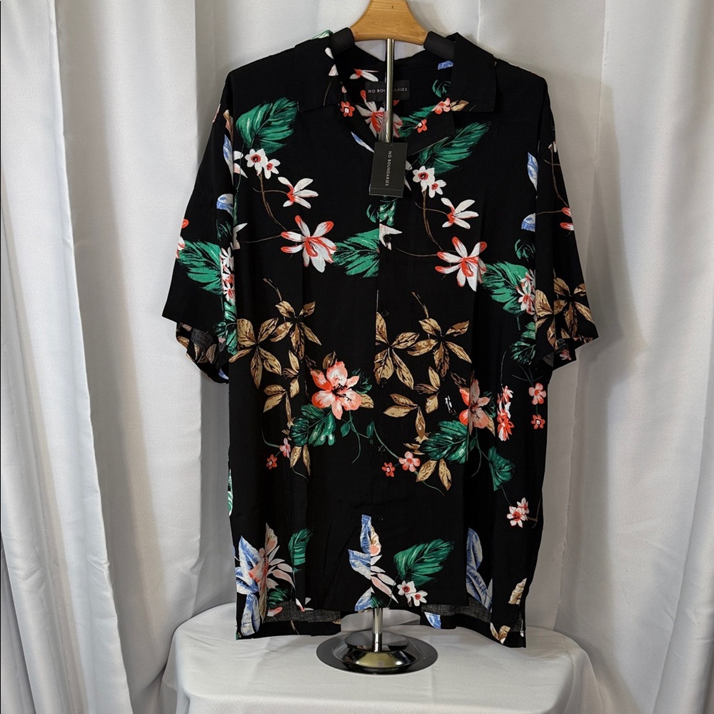 No Boundaries Black Floral Top